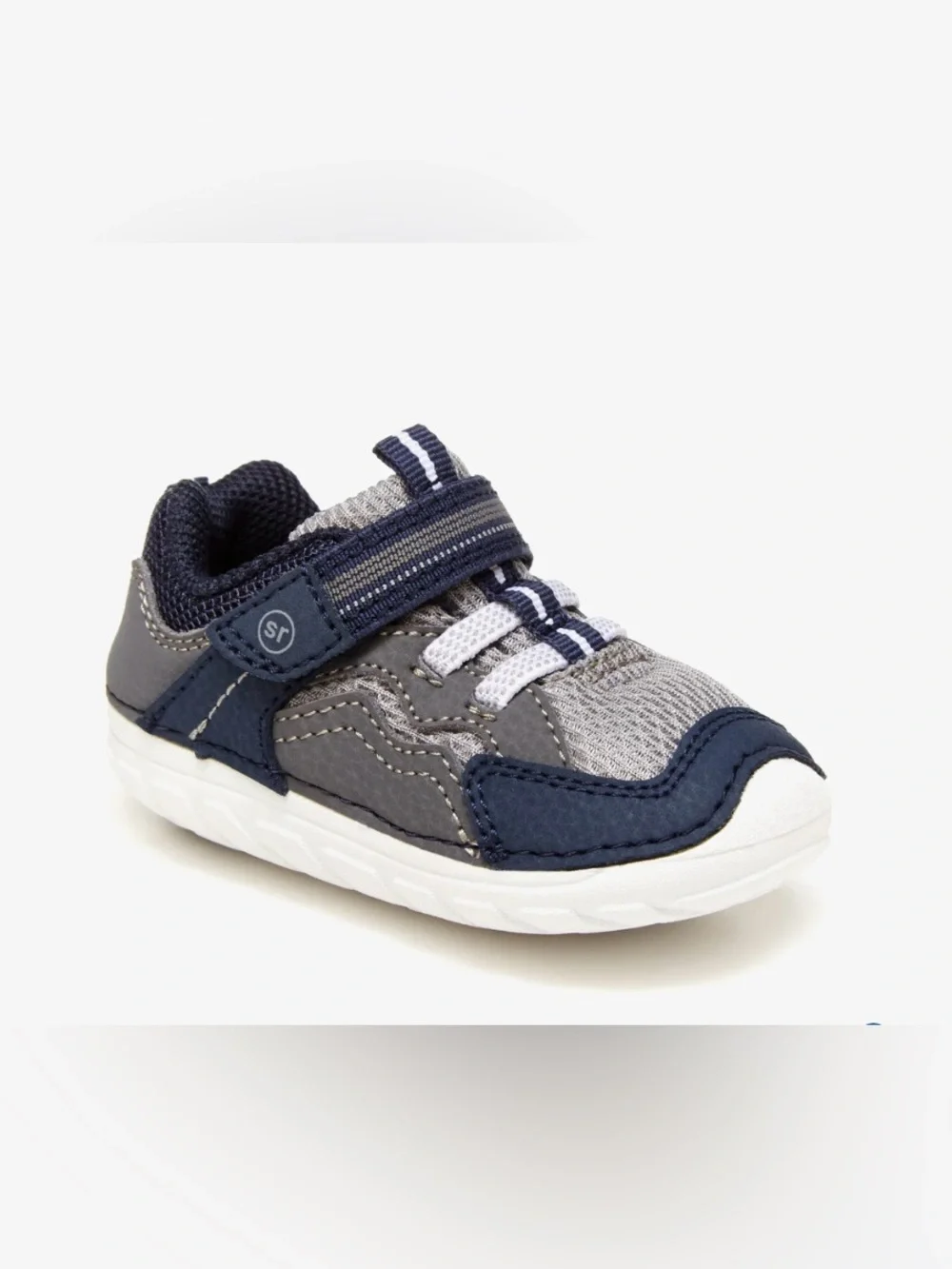Stride Rite - Soft Motion Kylo Sneaker - NIB - Navy/Gray - Boys Size 4XWide